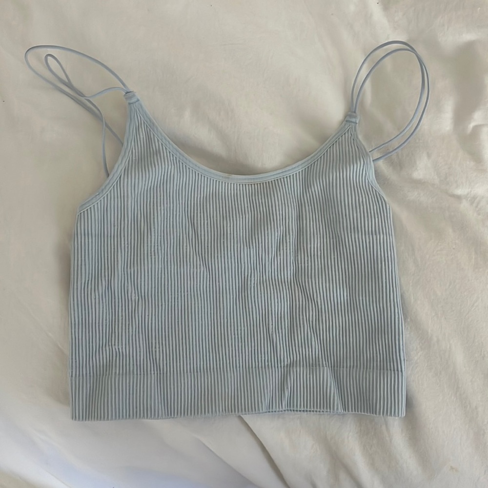 Sunday Best Light blue cropped tank top